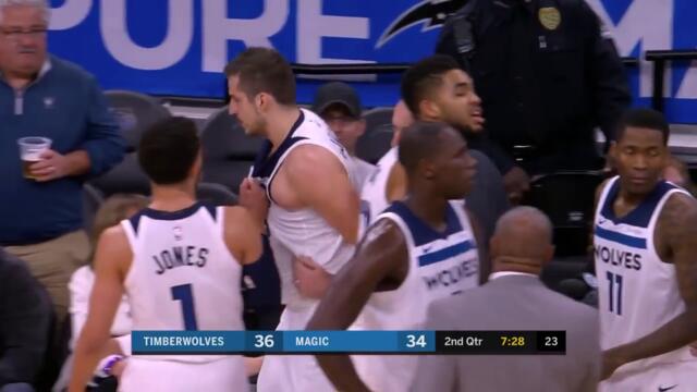 Arron Afflalo, Nemanja Bjelica Ejected Following Fight in Wolves-Magic
