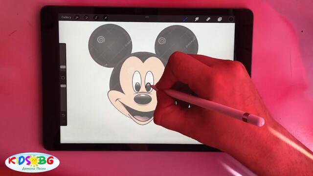 Нарисувай Мики Маус с Apple Pencil / How to draw Mickey Mouse with Apple Pencil