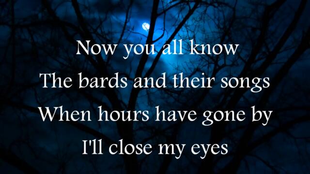 Blind Guardian-The Bard's Song (lyrics)