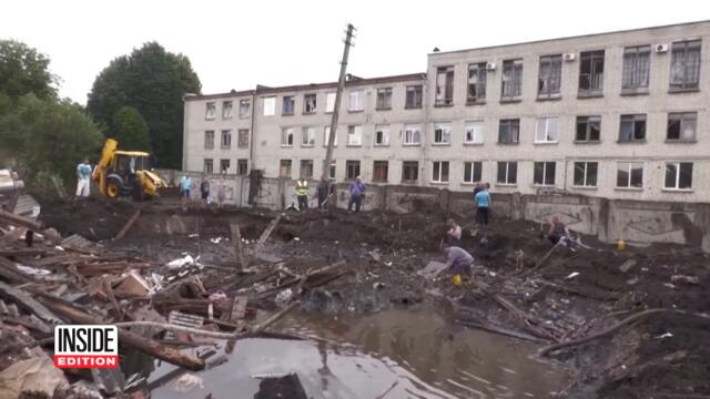 Special Unit Removes Bomb Parts From Ukrainian Land