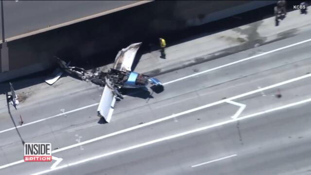 2 Survive Fiery Plane Crash on California Freeway