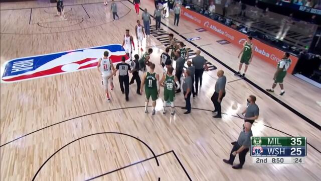 Giannis Gets Ejected After Headbutting Mo Wagner