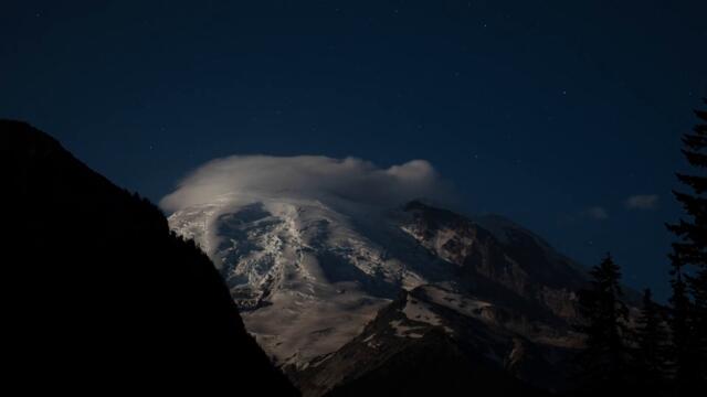 Mt Rainier Night Lapse