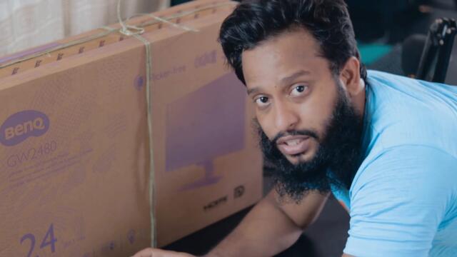 BenQ GW2480 Budget Full HD 24" Monitor For Content Creator! Quick Unboxing!