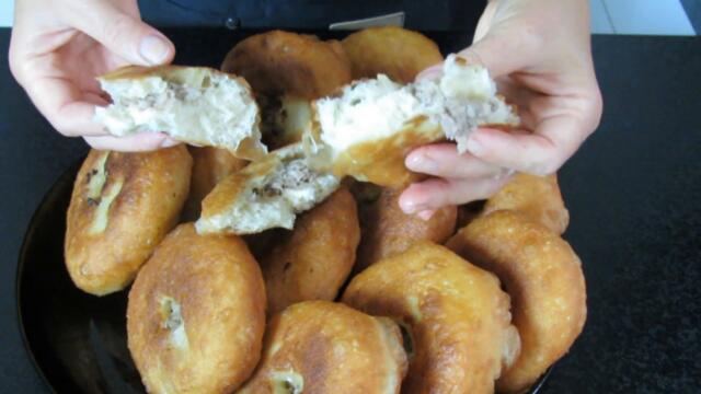 Біляші з м'ясом. Смачніше ніж на базарі. Найкращій рецепт біляшів. Рецепти Аліни.