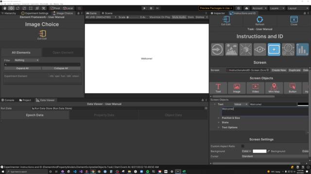 Creating a randomized forced choice task