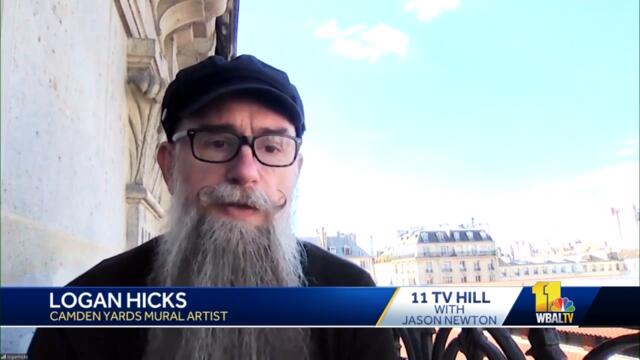11 TV Hill speaks with the artist behind the new mural at Camden Yards