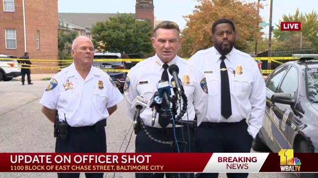 LIVE: Police are providing an update on the officer shot in east Baltimore -- https://on.wbaltv.c…