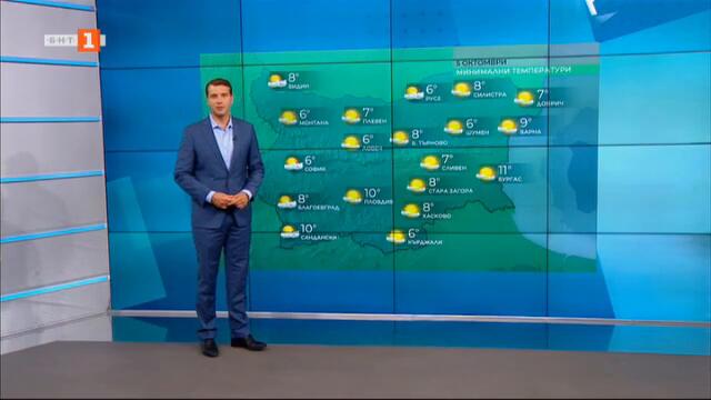По-ниски минимални и по-високи максимални температури в сряда - Времето по БНТ на 04.10.2022