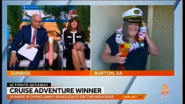 Morning show cruise giveaway! Lucky woman wins holiday with husband.