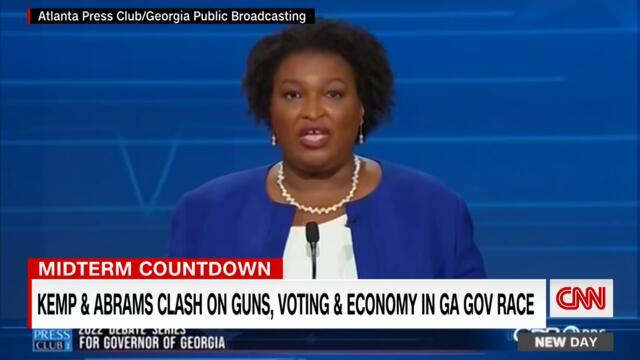 Abrams and Kemp face off in heated Georgia governor's debate