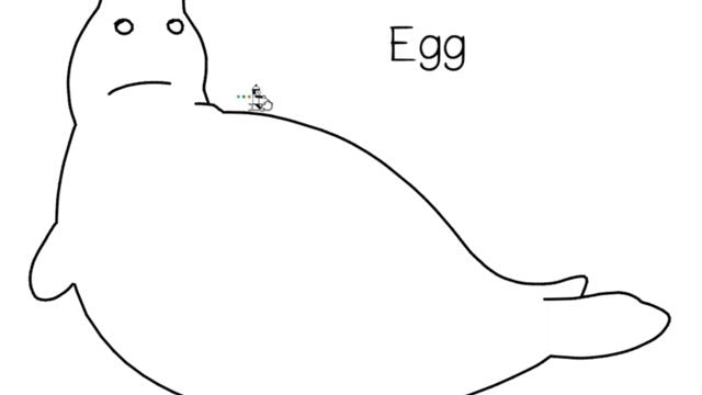 Line Rider rides the Seals - very epic and ultra and and chonk