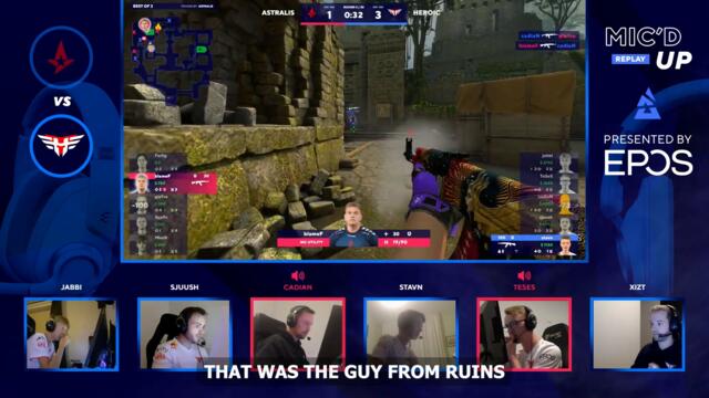 Cadian hailing the king Refreszh after winning this round