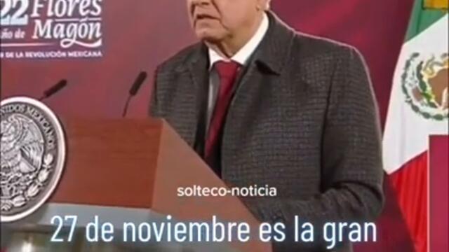 27 de noviembre 2022 marcha al Zócalo