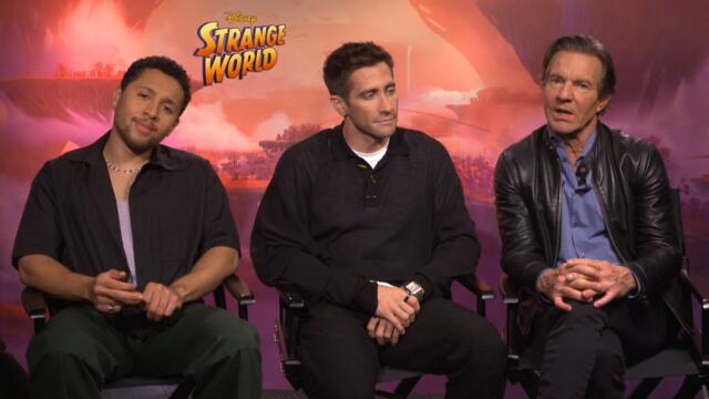 Strange World - Jaboukie Young-White, Jake Gyllenhaal and Dennis Quaid | Interview