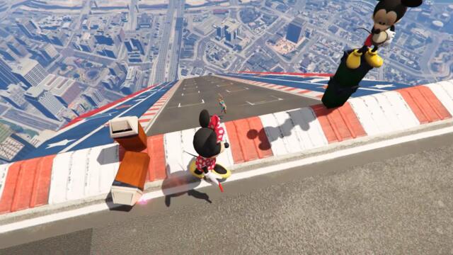 Mickey Mouse vs Minnie Mouse GTA 5 Epic Ragdolls | Funny moments vol.3
