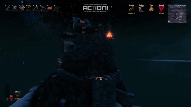 Valheim Mountaintop Castle Monastery Build