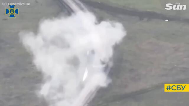 Ukrainian Special forces destroyed a Russian T-80 Tank