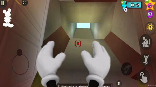 Playing as Mickey Mouse in Scary Stranger 3D Update Android Gameplay