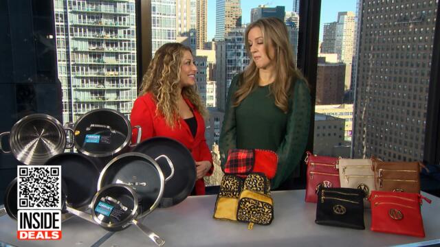 Inside Deals: Cuisinart Cookware Set, Makeup Remover Towel Set, Crossbody Bag- Up to 83% off