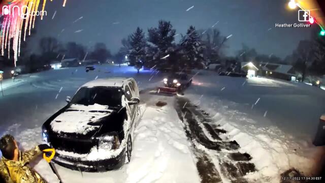 Mysterious Good Samaritan Helps Man Plow Driveway