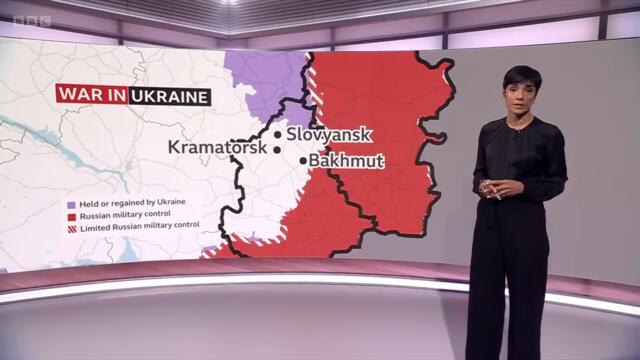 Ukraine frontline:  the battle for Bakhmut - BBC News