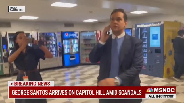 George Santos shows up for his first day of work amid growing scrutiny