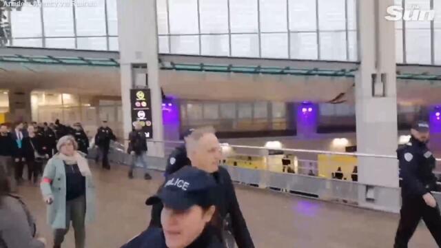 Armed police evacuate Paris Gare du Nord station as 'knifeman injures six'