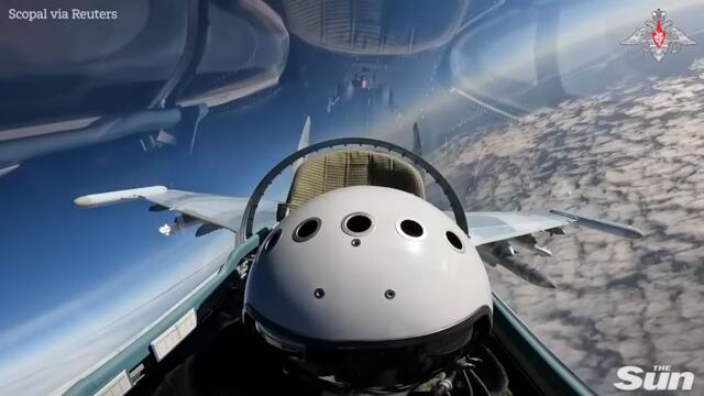 Russian Aerospace Forces' Su-25S fires missiles at Ukrainian Armed Forces