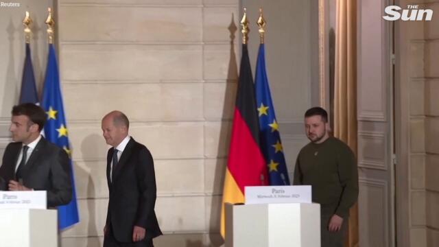 Zelensky calls for France and Germany to be 'game changers' and supply jets