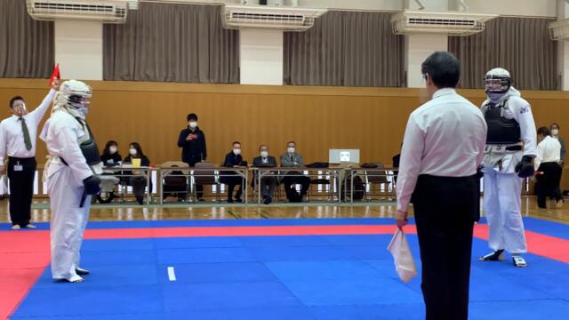 2022日本拳法 第四回昇段試合 男子4段の部 前田悠登（龍谷大学）赤VS谷口 浩一（箕面市拳）白 @nipponkenpo