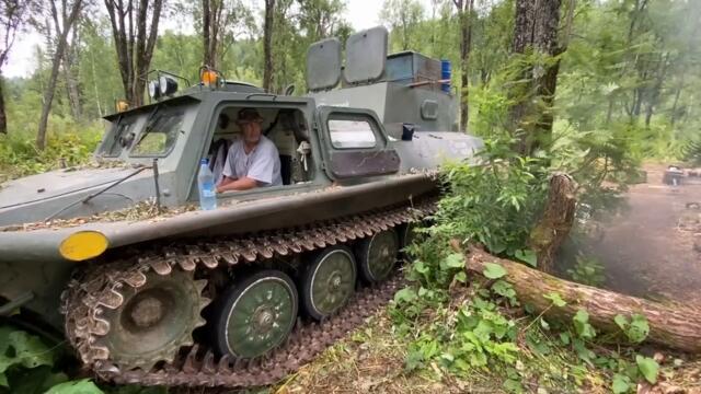 По Сибирской тайге на МТЛБ.