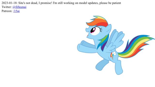 15.ai just announced us the site is still working on it_ (Finally!)