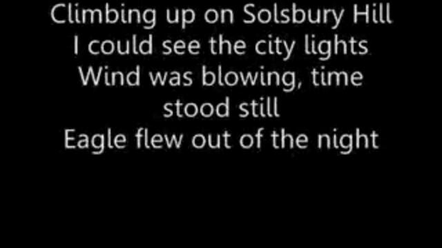 Peter Gabriel - Solsbury Hill (with lyrics)