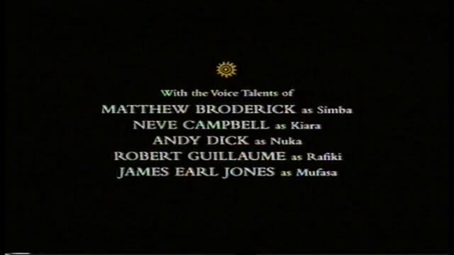 Затваряне На Цар Лъв 2 Гордостта На Симба На Александра Видео 2004 VHS Rip