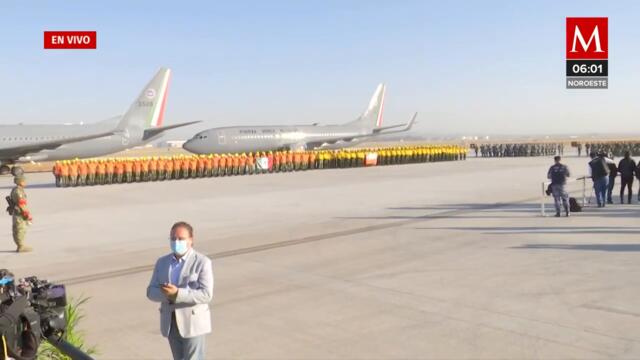 Regresan elementos de la Fuerza Área Mexicana que brindaron ayuda para sofocar incendios en Chile