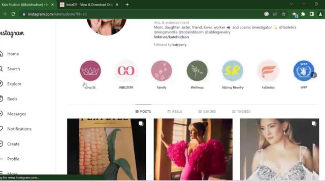 Easy to download Kate Hudson Instagram photos | InstaDP.info
