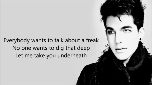 Adam Lambert - Underneath [FULL SONG] - LYRICS