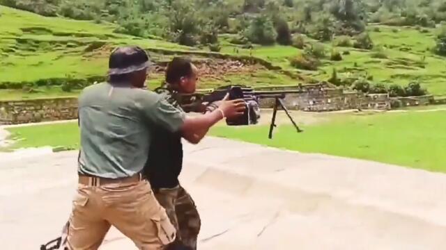 Indian Army Para SF training with PK machine gun #indianarmy