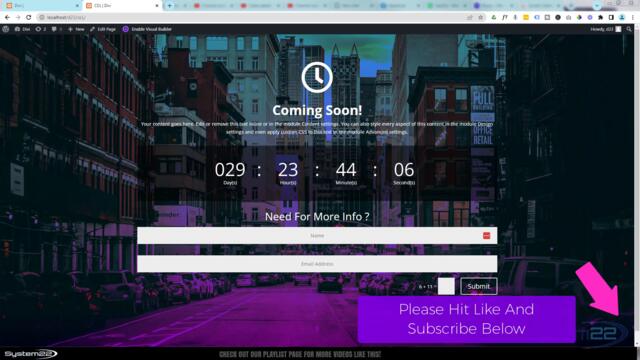 Divi Theme Create A Full Screen Coming Soon Page