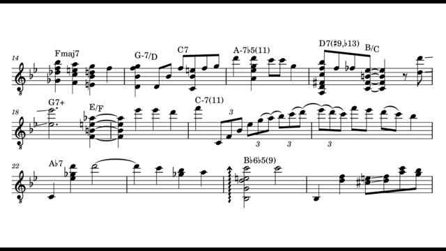 Barney Kessel - Stella By Starlight Transcription