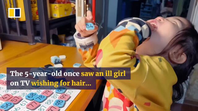 Chinese boy keeps hair long for 3 years to help kids with cancer