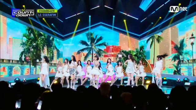 'COMEBACK' LE SSERAFIM - No-Return (Into the unknown) #엠카운트다운 EP.795 | Mnet 230504 방송