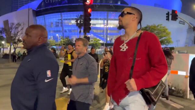 *FULL AUDIO* Dillon Brooks Gets Called A “F*cking Loser” By Lakers Fans After Ducking Interview😂