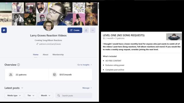 CHECK OUT MY PATREON PAGE - OVER 300 SONG AND FULL ALBUM REACTIONS