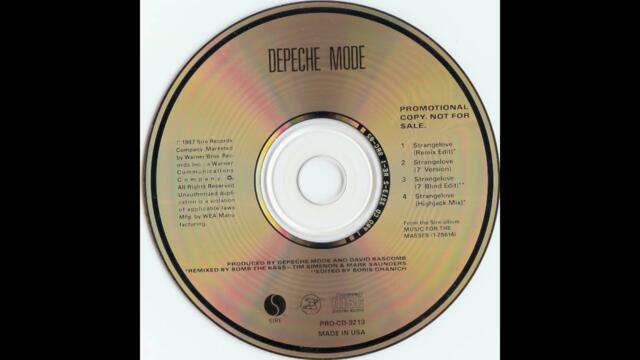 Depeche Mode - Strangelove (1988 US Promo Single Remix/Edit) HQ