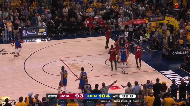 The Last Moments of 2023 NBA FINALS Game 1  - Denver Nuggets vs. Miami Heat - 6/1/23
