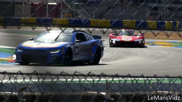 A NASCAR at le Mans 24 ?! Chevy Camaro ZL1 Cup Car Brutal V8 Sound !