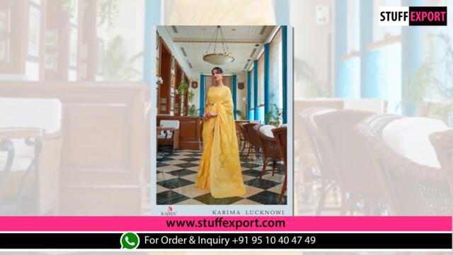 Rajtex Karima Lucknowi Exclusive Chikankari Weaving Sarees Full Catalog Available At Wholesale Rate.