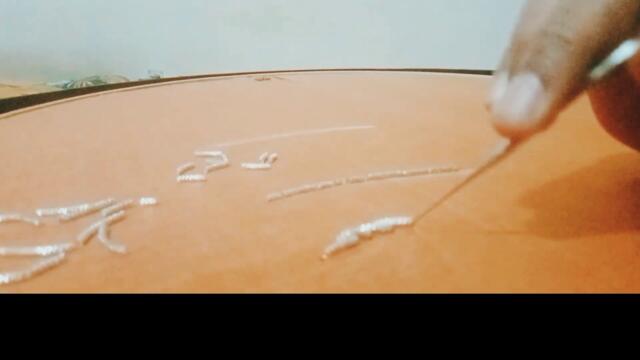 zardosi leaf | Hand Embroidery | zardozi | Aari Work